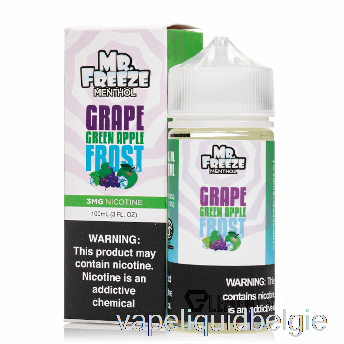 Vape Smaken Druif Groene Appel Frost - Mr Vriezer - 100ml 3mg